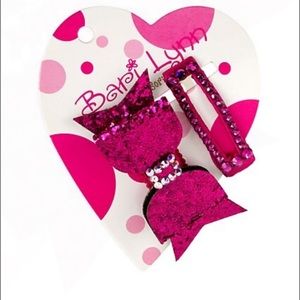 Girl's 2-Pack Rectangle & Bow Clip Set